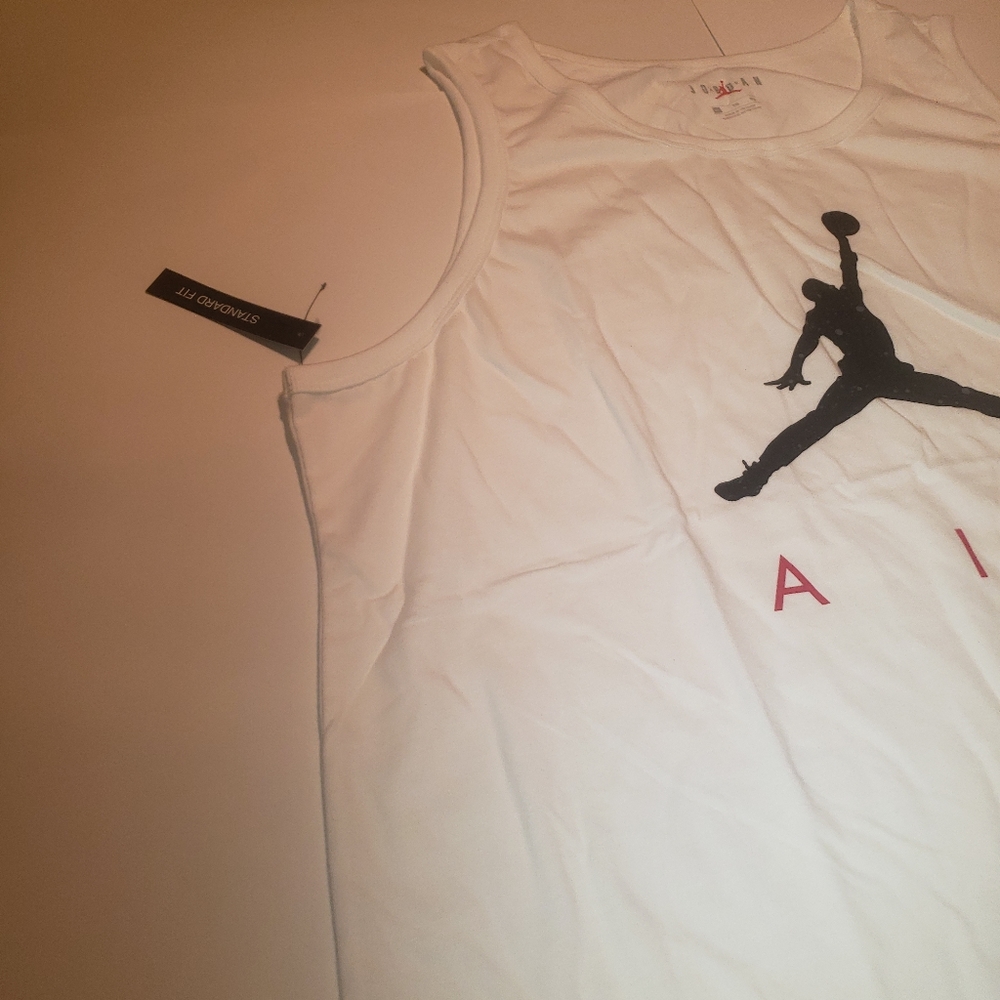 Jordan Mens Jumpman Tank Top White - Picture 5 of 16